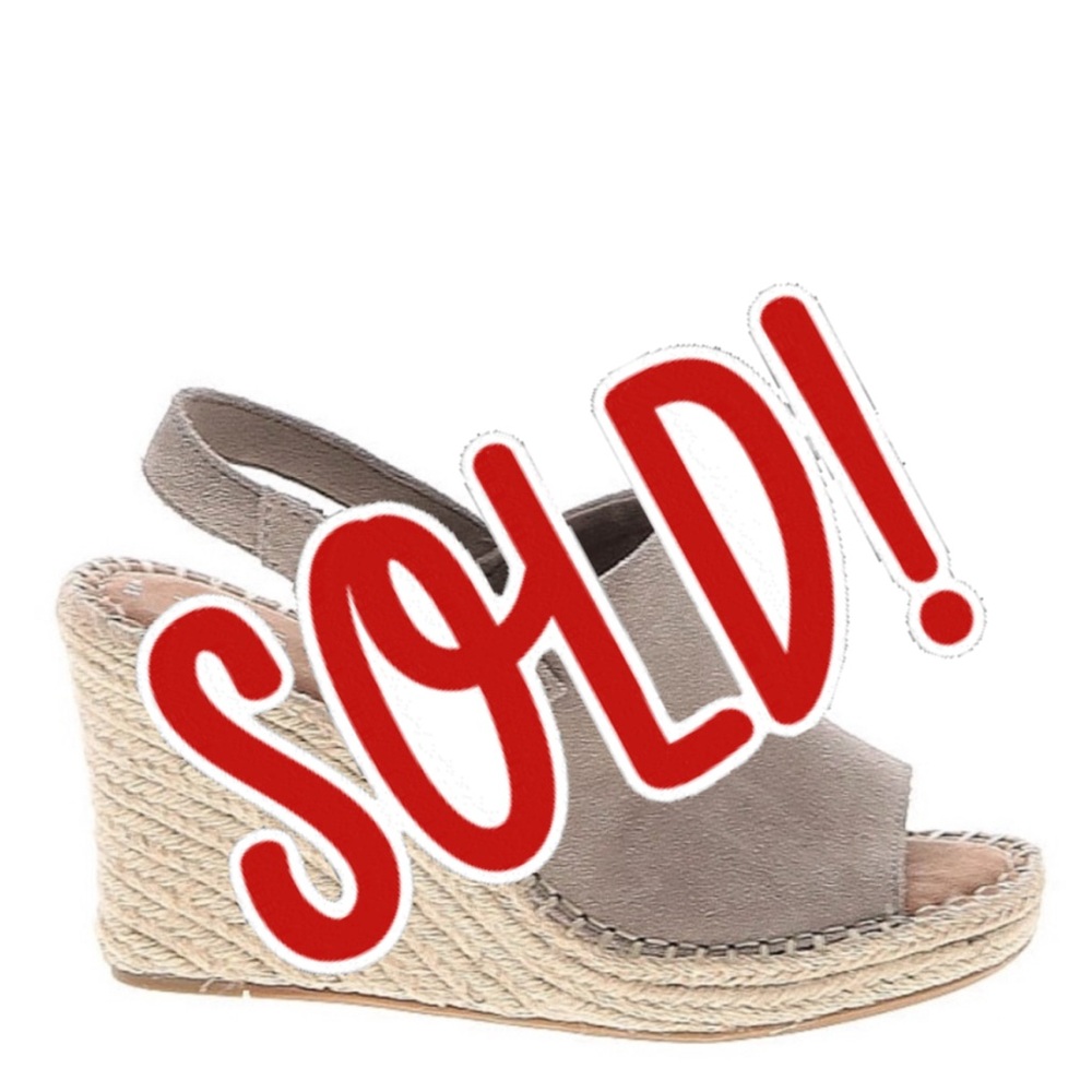 Toms Nude Suede Wedge 🏝️
